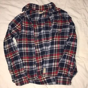 plaid button up shirt